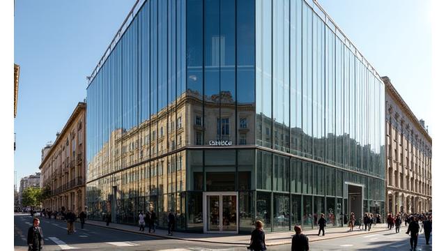 Edificio per uffici moderno nel centro di Milano, Italia